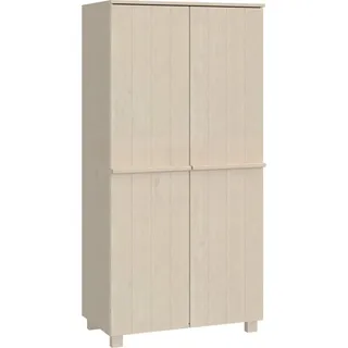 vidaXL Kleiderschrank HAMAR Honigbraun 89x50x180 cm Massivholz Kiefer - Braun