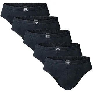 CECEBA Slip unifarben schwarz/weiß L 5er Pack