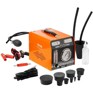 Vevor Kfz-Rauchmaschine Rauchmaschine, Lecksuchgerät 8 L/min, Auto-Rauchmaschine Luftmodus & Rauchmodus zwei Modelle, Lecksuchgerät mit Manometer & Luftpumpen, Lecksuchgerät für EVAP-Systeme