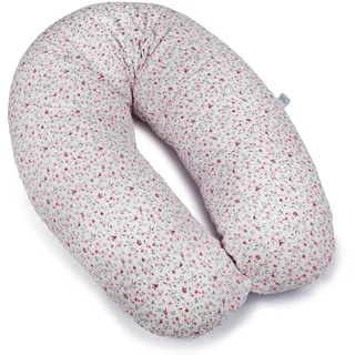 Ceba Baby Ceba Baby® Stillkissen - Lagerungskissen für Babys - Schwangerschaftskissen aus 100% Baumwolle - XXL groß Seitenschläferkissen - 190 cm - Öko-Tex Standard 100 - Vergissmeinnicht