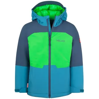 TROLLKIDS Jacke Hardanger, Frischgrün/Mystik Blau/Dunkel Marine, Gr. 128 - Grün