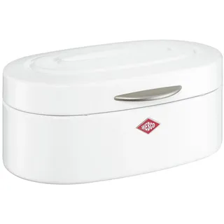 Brotkasten WESCO "Single Elly", weiß, B:22cm H:14cm, Lebensmittelaufbewahrungsbehälter, Brotkasten, dicht schließender Deckel / Lüftungslöcher / Griff