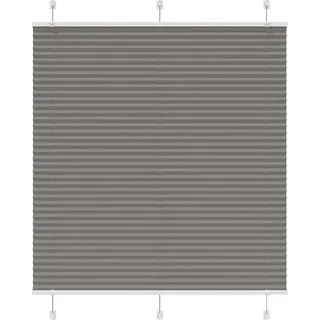 Plissee Anthrazit 120x150 cm Stoffbreite 119,4 cm Polyester - Grau