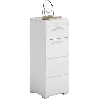 xonox.home Linus Standschrank 30 x 79 x 31 cm Weiß/Braun
