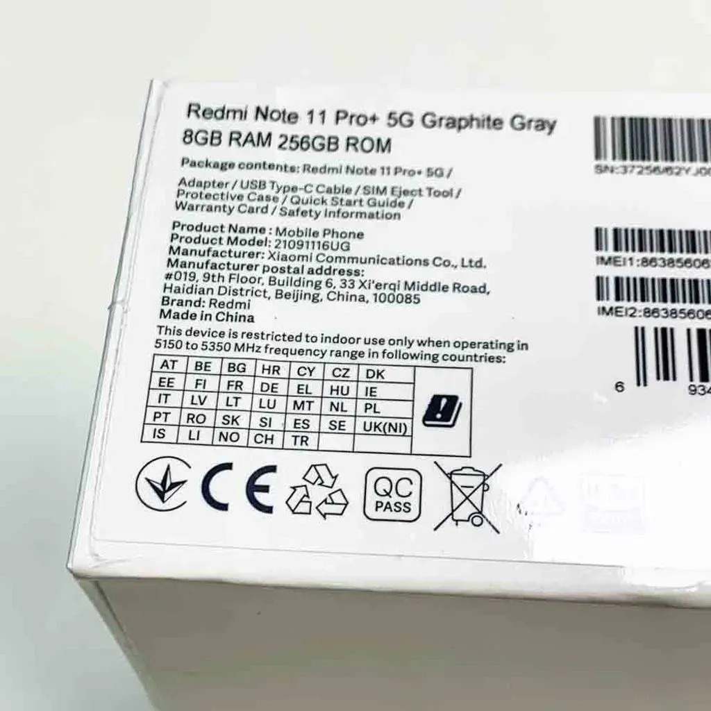 Bild von Redmi Note 11 Pro 5G 6 GB RAM 256 GB graphite gray
