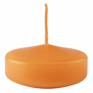 Schwimmkerzen, groß, Durchmesser 7 cm, 12 Stück - Pumpkin