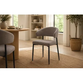 Actona Esszimmerstuhl Edina Polyester braun 2er-Set