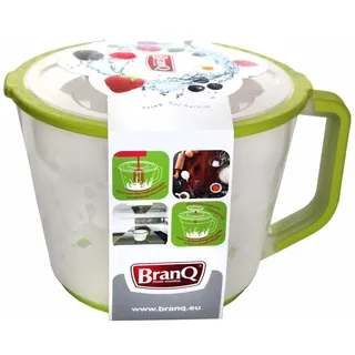 BranQ - Home essential Küchenbehälter/Mixbecher mit Deckel zum Mixen oder Aufbewahren 2L, BPA-frei Kunststoff