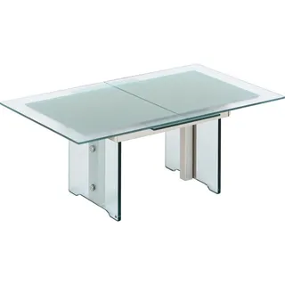 vierhaus Couchtisch Schwarz Glas 75 x 40 x 166 cm