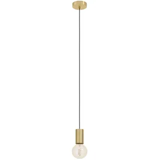 EGLO Pozueta 1-flg. Ø 6,5 cm rund messing-gebürstet