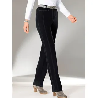 Cosma Thermohose COSMA, Damen, Gr. 20, Kurzgrößen, schwarz, 69% Baumwolle, 29% Polyester, 2% Elasthan, unifarben, lang, Hosen Thermohose