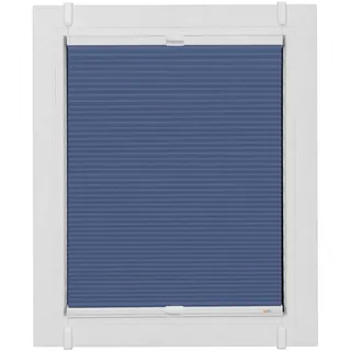 SUNLINES Plissee Start-up Style Honeycomb 55 x 85 cm blau/weiß