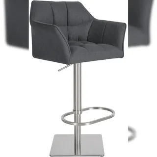 CLP Barhocker drehbar höhenverstellbar 64 x 88 x 45 cm Grau