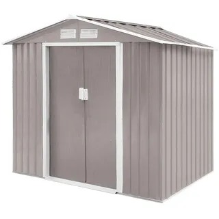 HATTORO Gerätehaus S100 2,03 x 1,17 m Hellgrau