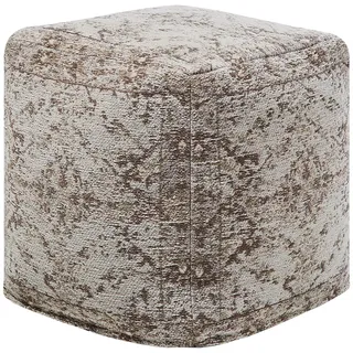 Beliani Pouf 42 x 42 x 42 cm Braun
