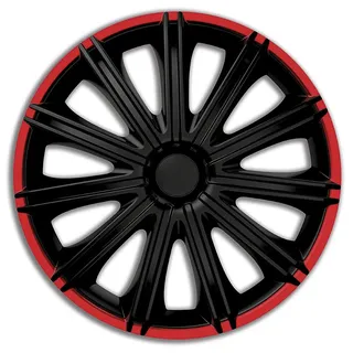 Auto-Style Nero R 14 Zoll 4 Stück Schwarz/Rot