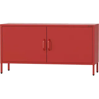 Jan Nowak TV Lowboard 115 x 59,5 x 40 cm Rosa/Rot Metall