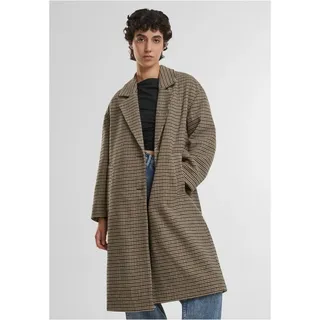 URBAN CLASSICS Oversized Plaid Coat unionbeige/Black, XXL