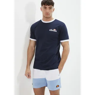 T-Shirt ELLESSE "MEDUNO TEE", Herren, Gr. XXL, blau (navy), Obermaterial: 100% Baumwolle, Rundhals, Shirts T-Shirt