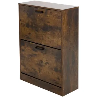 Ml-Design Schuhschrank , Holzwerkstoff , 24x84x60 cm , Garderobe, Schuhaufbewahrung, Schuhkipper