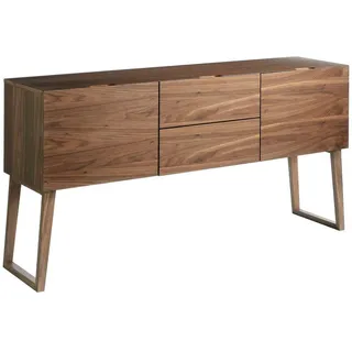 Angel Cerda Sideboard Anrichte Nussbaum 160/40/80 cm , Walnussfarben , Holz , 160x80x40 cm , Kleinmöbel, Kommoden, Sideboards