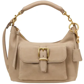 Marc O'Polo Caren Umhängetasche Veloursleder Beige