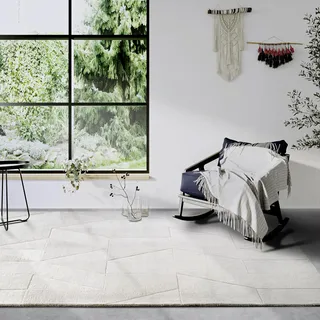 Villeroy & Boch Ursule rechteckig 10 mm Höhe Läufer, handgewebt, Wolle, Natur, Wohnzimmer, Geometrie, Boho