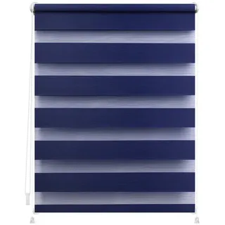 Lichtblick Duo Rollo Klemmfix 60 x 150 cm blau/weiß