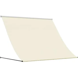 vidaXL Markise Einziehbar 250 x 250 cm beige/weiß