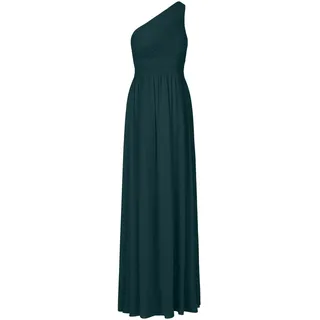 APART One-Shoulder Abendkleid mit Plissee-Drapierung vorne, Smoke-Einsatz hinten, Emerald, 42