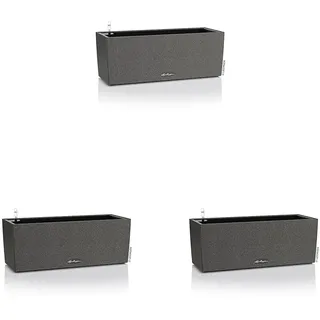 Lechuza BALCONERA Stone 50 graphitschwarz 15652 (Packung mit 3)