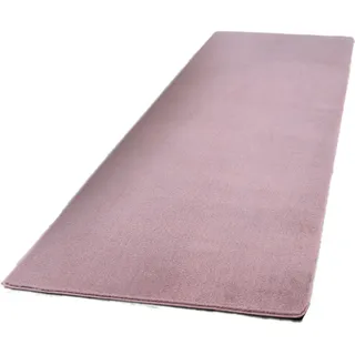 Läufer , Rosa , Textil , Uni , rechteckig , 80x250 cm , Oeko-Tex® Standard 100 , für Fußbodenheizung geeignet, rutschfest, in verschiedenen Größen erhältlich, pflegeleicht, strapazierfähig , Teppiche und Böden, Teppiche, Teppichläufer, Läufer