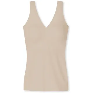 Schiesser Damen Trägertop mit herausnehmbaren Pads - Invisible Soft, Sand_170365, 40