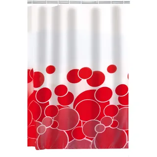 RIDDER Duschvorhang Kani 180 x 200 cm rot