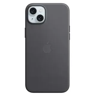 Apple iPhone 15 Plus Feingewebe Case mit MagSafe schwarz