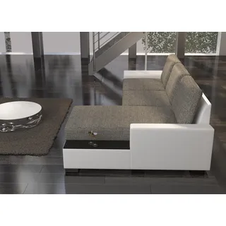 Wohnlandschaft Ecksofa   Bettfunktion Couch Leder Textil Sofas Schlaf Sofa