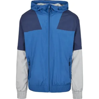 Urban Classics Zip Away Track Jacke - Blue / Light Gray - M