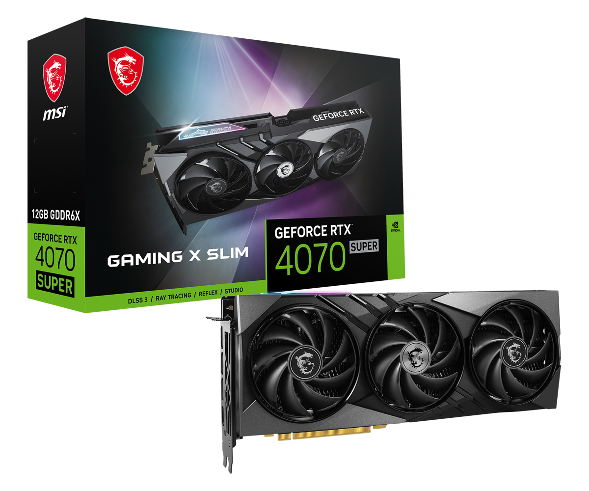 Bild von GeForce RTX 4070 SUPER 12G Gaming X Slim, 12GB GDDR6X, HDMI, 3x DP (V513-619R)