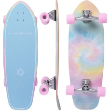 Flamingueo Skateboard - Surf Skate, Skateboard Erwachsene, Skateboard Rollen 80AB, Skateboard Deck, ABEC-7, Cruiser Skateboard, Skateboard Anfänger
