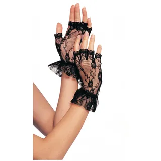 Leg Avenue Fingerlose Spitzenhandschuhe , 1 Stück