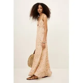 BA&SH für Damen. 1E26NATZ Natz geblümtes Kleid (34), Lässig, Viskose, Blumen, Ärmellos / Hosenträger