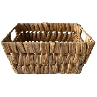 Landscape Regalkorb , Naturfarben , Metall, Naturmaterialien , 14 l , rechteckig , 36 cm , Handmade in Vietnam , Ordnen & Aufbewahren, Dekoboxen & Aufbewahrungsboxen, Regalboxen & Stehsammler