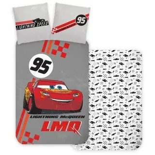 BrandMac Disney Cars LMQ Kinderbettwäsche 100×135 cm, 40×60 cm