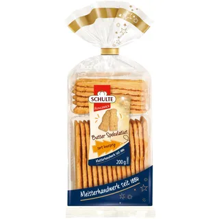 Schulte Butter-Spekulatius 200 g Knusprige Gewürzkekse Weihnachtsgebäck
