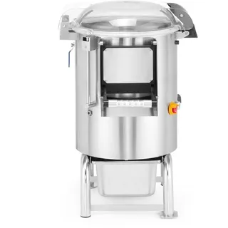 HENDI Kartoffelschälmaschine, kapazität: 5kg, schält bis zu 100 kg/h, mit integrierte Schalenauffangvorkehrung, Füße mit Befestigung, Kartoffelschäler, 12L, 230V/550W, 622x540x(H)802mm, Edelstahl