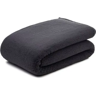 Gözze Wolkenweich Wohndecke - Anthrazit , 150 x 200 cm