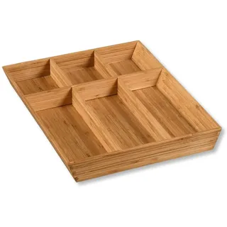 Kesper | Besteckkasten, Material: Bambus, Maße: 35 x 43 x 5 cm, Farbe: Braun | 58088 13