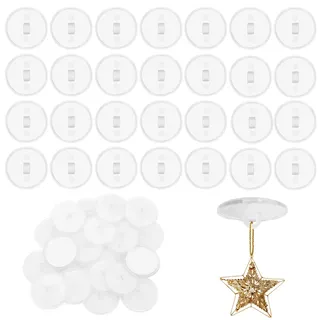 LATTCURE Deckenhaken Selbstklebend Transparent 50Pcs Klebehaken ohne Bohren Selbstklebend Wandhaken für Küche Bad Wand Tür Decke zum Aufhängen