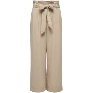 Only Onlmarsa Solid Paperbag Pant Weiß L