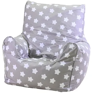 Knorrtoys 68111 - Kindersitzsack Junior - Grey White Stars